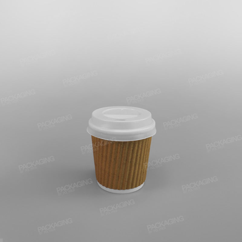 Somo Plastic Sip Through Lid White [4oz]