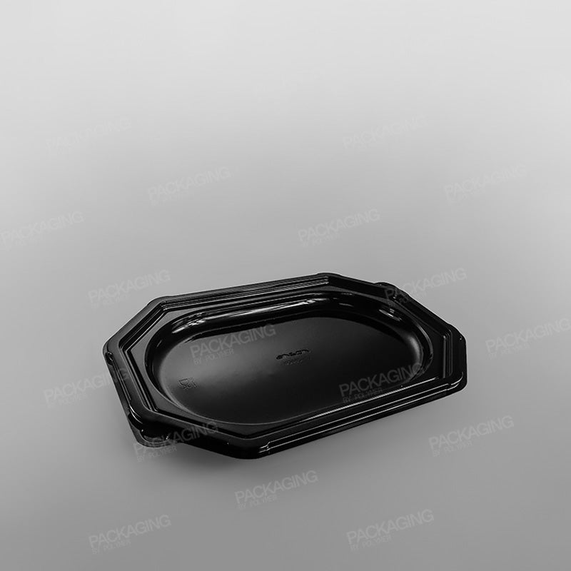 Octagonal Black Plastic Platter Base