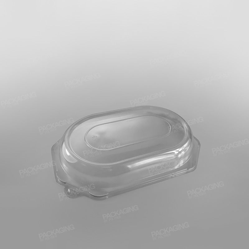 Clear Domed Lid For Octagonal Black Plastic Platter Base