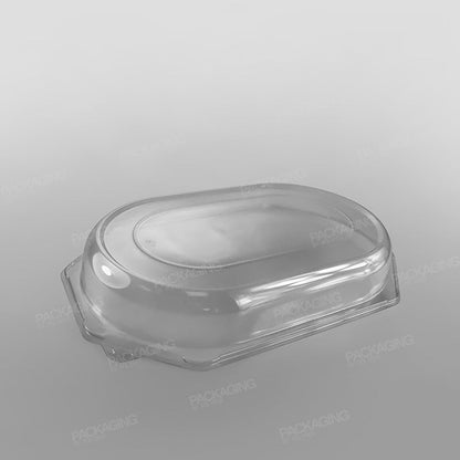 Clear Domed Lid For Octagonal Black Plastic Platter Base