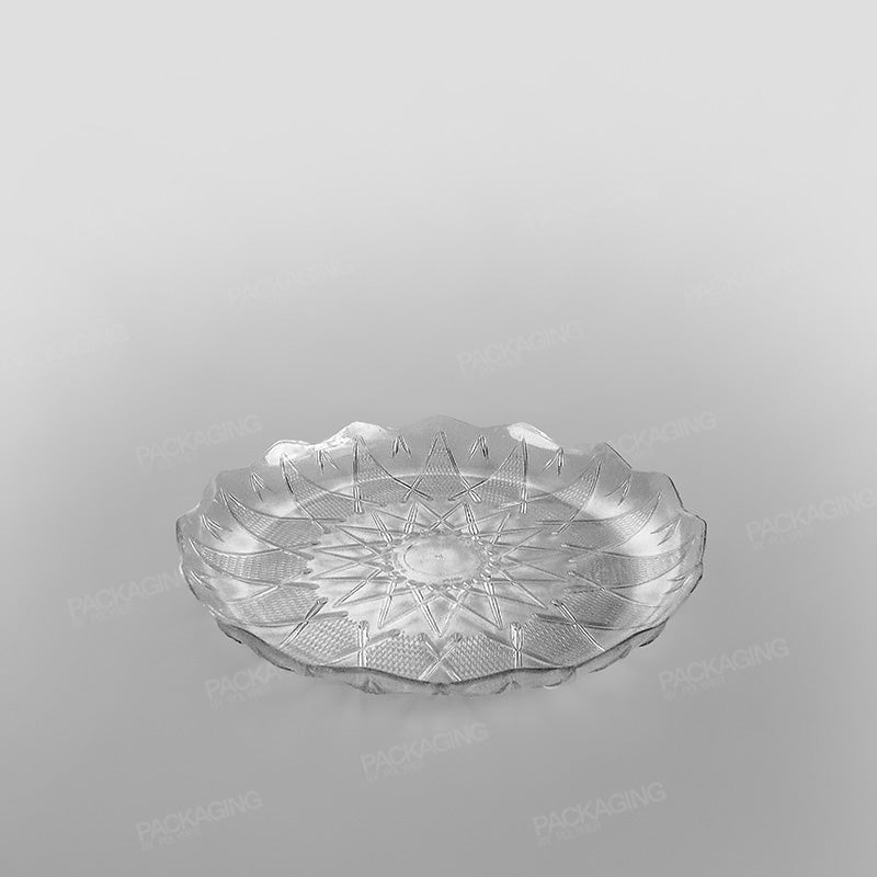 Plastic Round Tray Clear