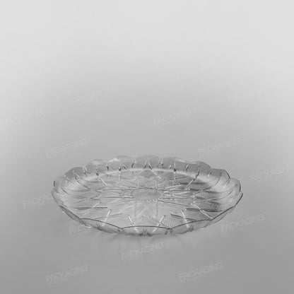 Plastic Round Tray Clear