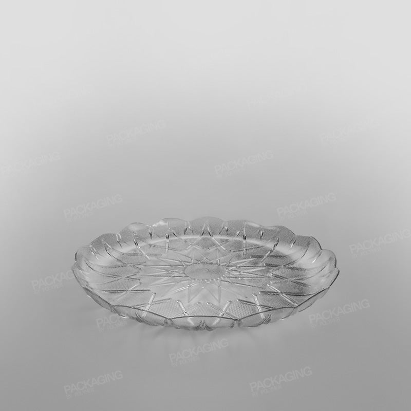 Plastic Round Tray Clear