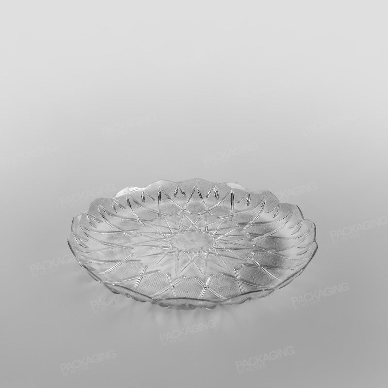 Plastic Round Tray Clear