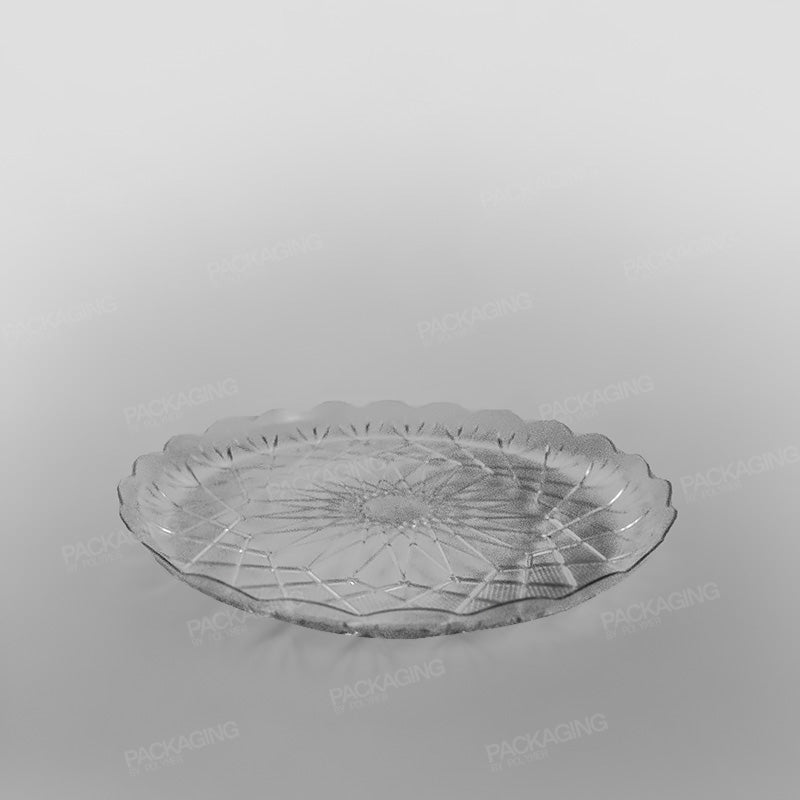 Plastic Round Tray Clear