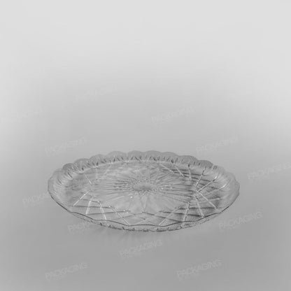 Plastic Round Tray Clear