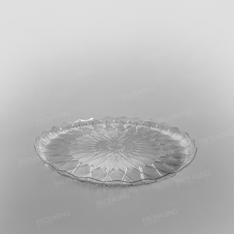 Plastic Round Tray Clear