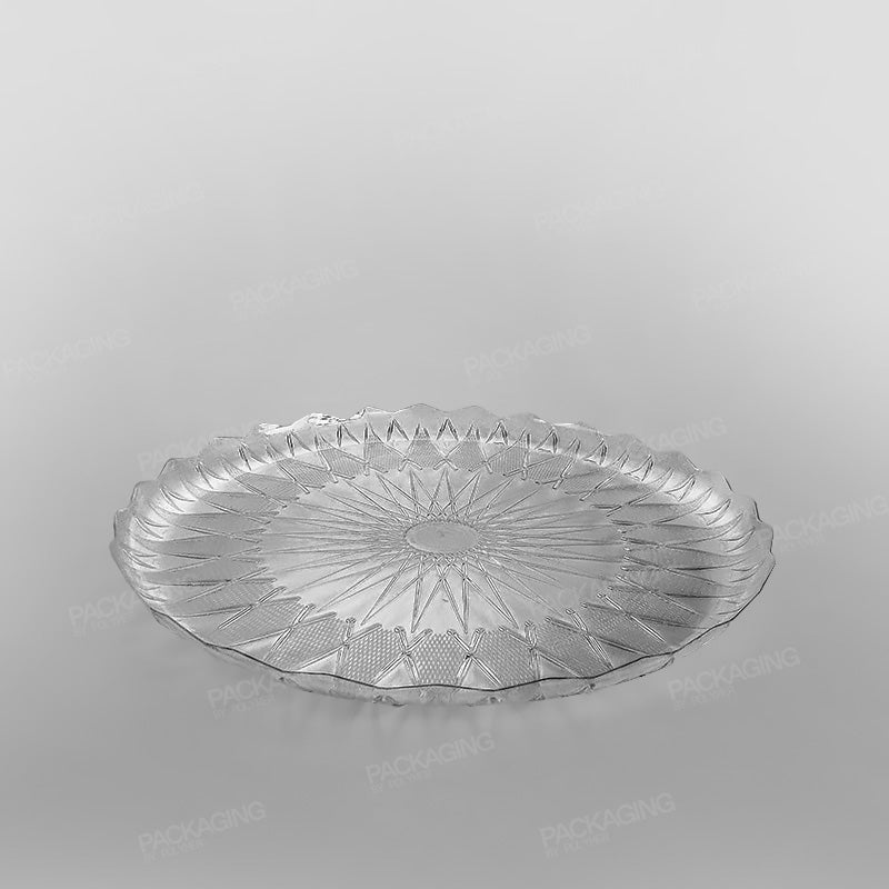 Plastic Round Tray Clear
