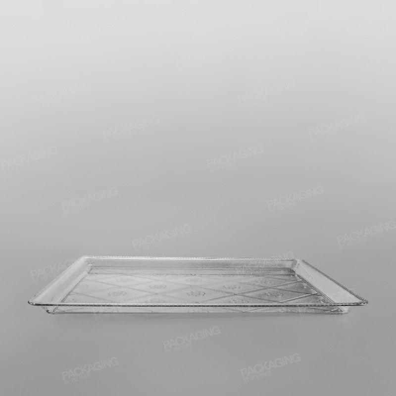 Plastic Rectangular Tray Clear