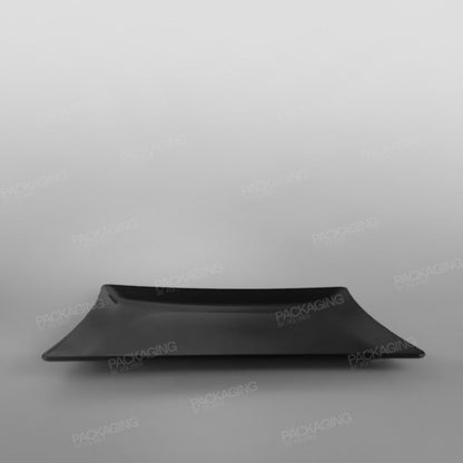 Plastic Presentation Trays Oval Black