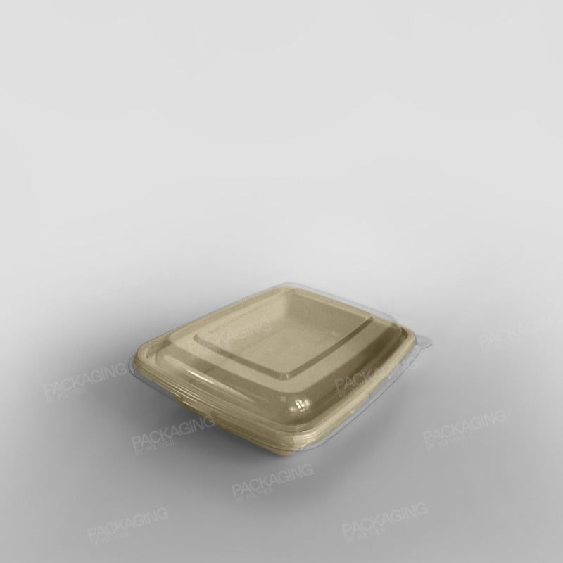 Sabert rPET Lid For Rectangular Pulp Containers