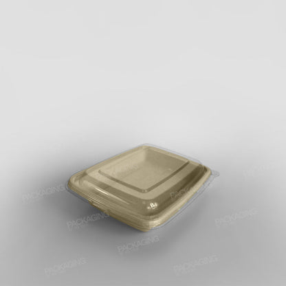 Sabert rPET Lid For Rectangular Pulp Containers