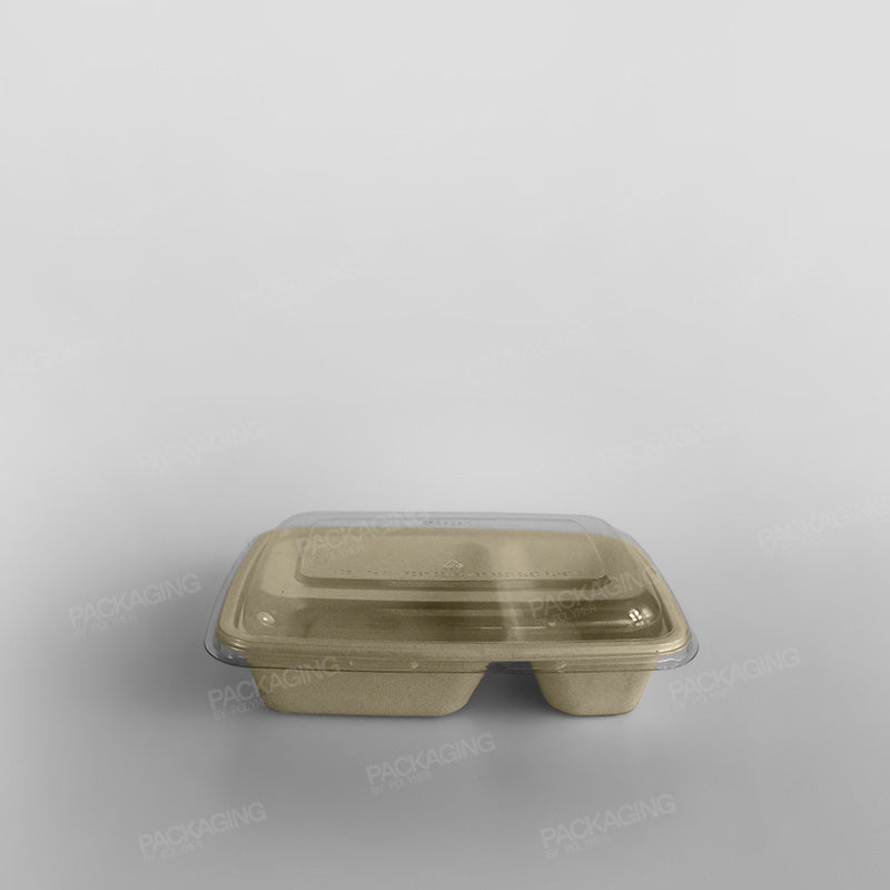 Sabert rPET Lid For Rectangular Pulp Containers