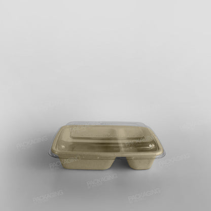 Sabert rPET Lid For Rectangular Pulp Containers