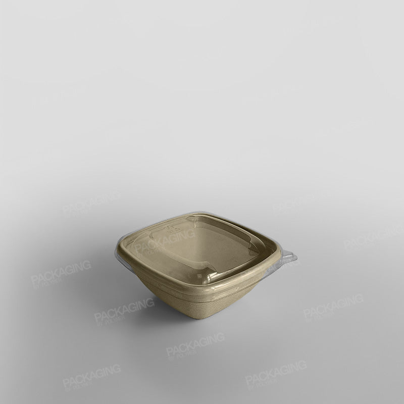 Sabert rPET Lid For Small Square Pulp Bowl