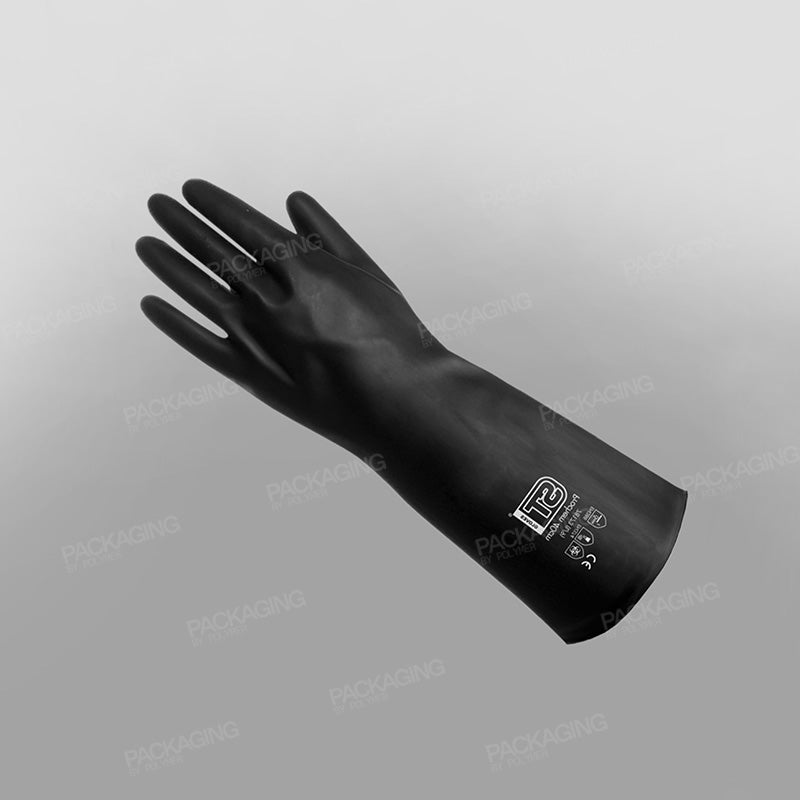 Heavyweight Rubber Gloves Black