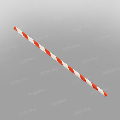 Red & White Paper Straws [200 x 6mm]
