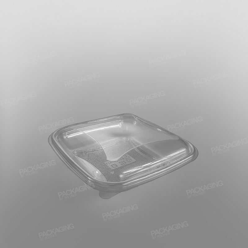 GPI Crudipack Clear Square Salad Bowl Base - FCR140H25