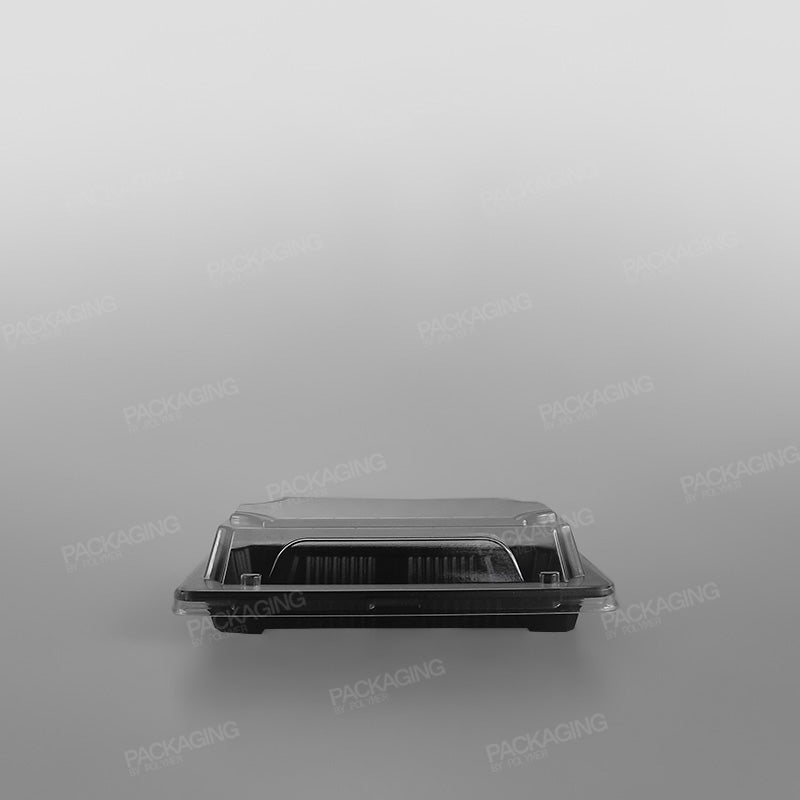 Black Sushi Container Base & Lids