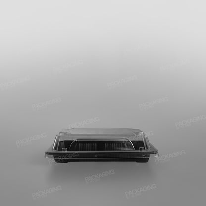 Black Sushi Container Base & Lids