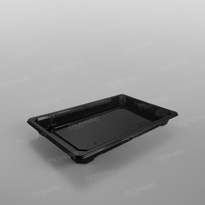 Black Sushi Container Base & Lids