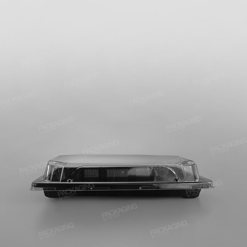 Black Sushi Container Base & Lids