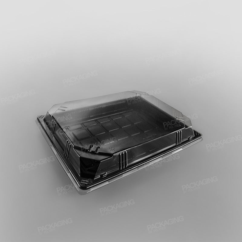 Black Sushi Container Base & Lids