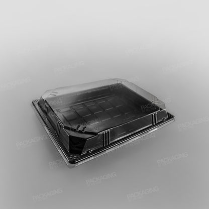 Black Sushi Container Base & Lids