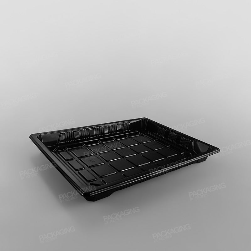 Black Sushi Container Base & Lids