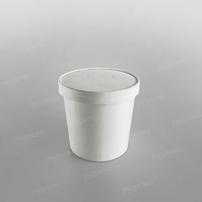Dispo White Paper Soup Container