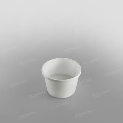 Go-Pak White Paper Soup Container & Lid Combo