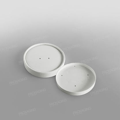 Go-Pak White Paper Soup Container & Lid Combo