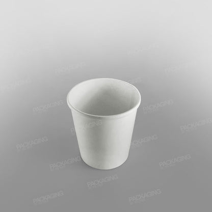 Go-Pak White Paper Soup Container & Lid Combo