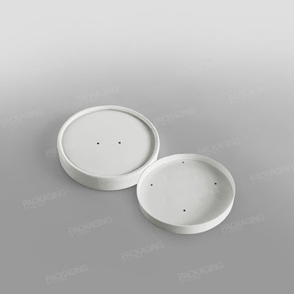 Go-Pak White Paper Soup Container & Lid Combo