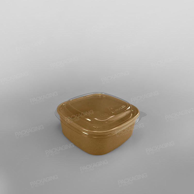 Sabert Premium Square Food Bowl - Kraft