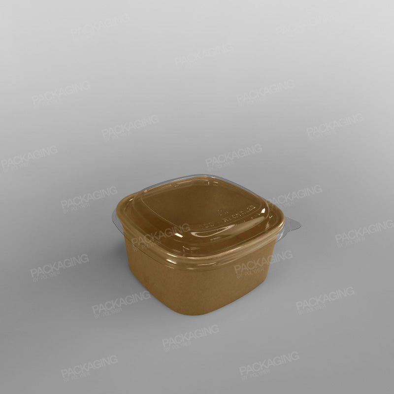 Sabert Premium Square Food Bowl - Kraft