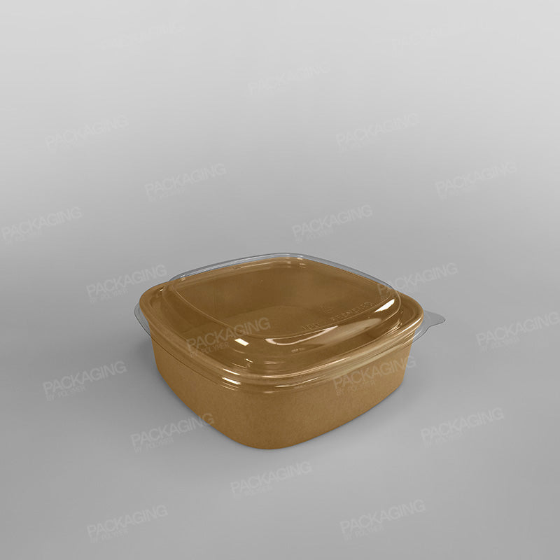 Sabert Premium Square Food Bowl - Kraft