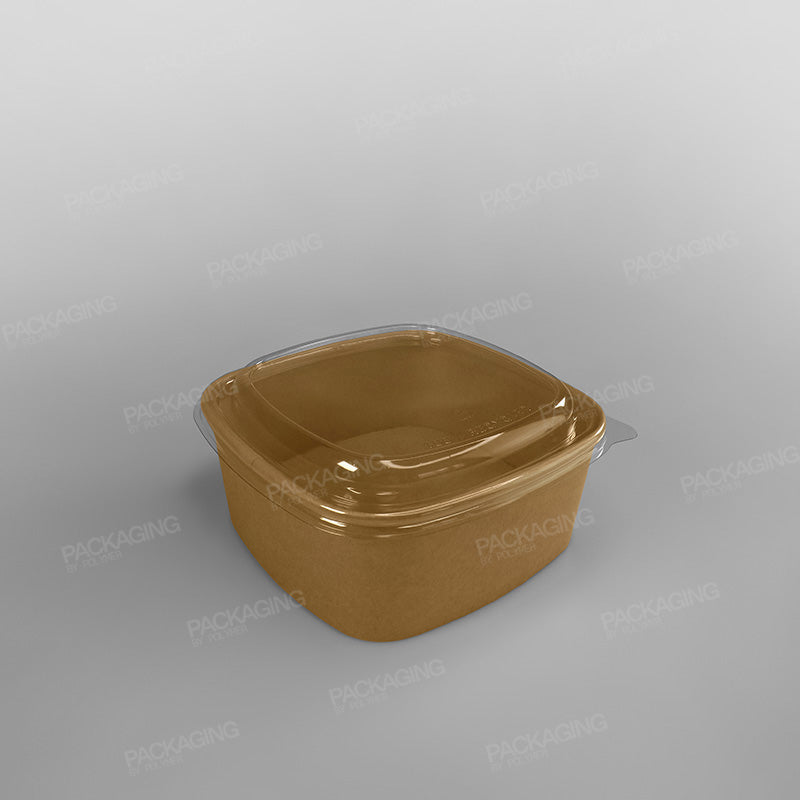 Sabert Premium Square Food Bowl - Kraft