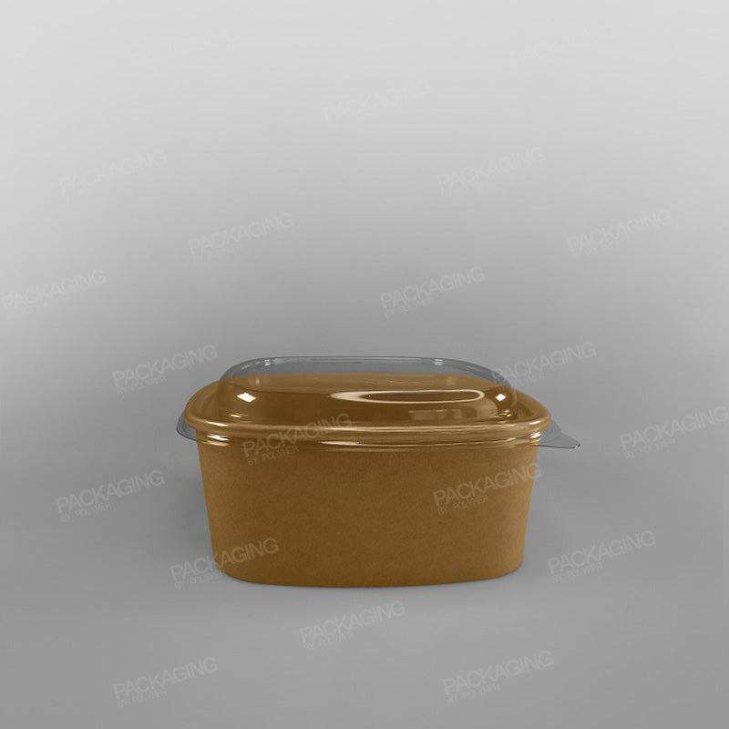 Sabert Premium Square Food Bowl - Kraft