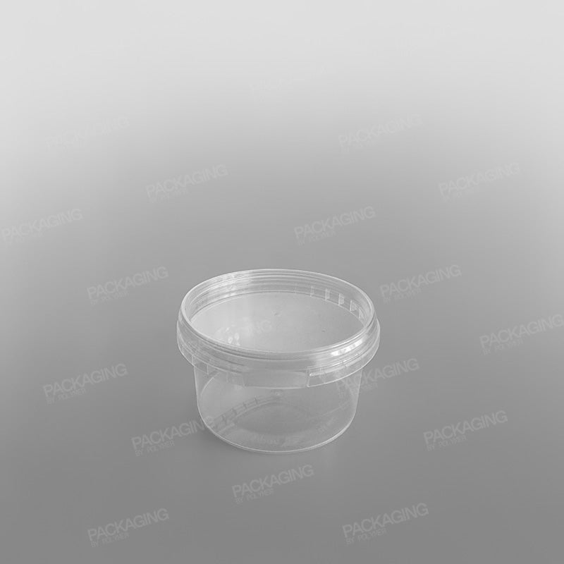 Tamper-proof Clear Round Containers & Lids