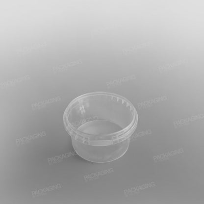 Tamper-proof Clear Round Containers & Lids