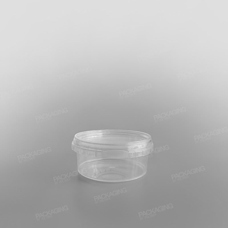 Tamper-proof Clear Round Containers & Lids