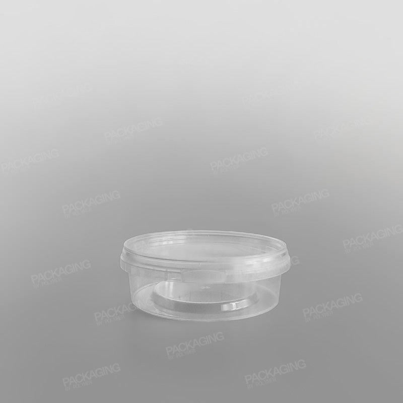 Tamper-proof Clear Round Containers & Lids
