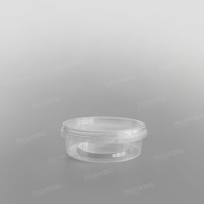 Tamper-proof Clear Round Containers & Lids