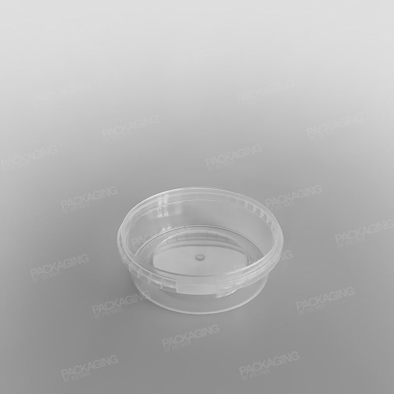 Tamper-proof Clear Round Containers & Lids