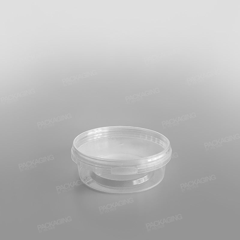 Tamper-proof Clear Round Containers & Lids