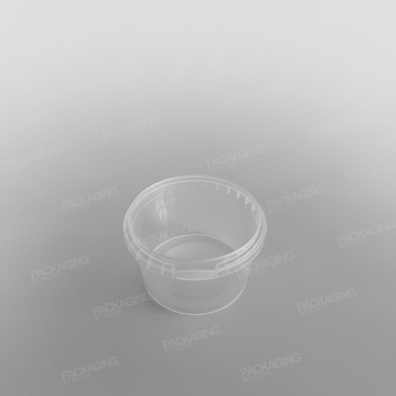 Tamper-proof Clear Round Containers & Lids