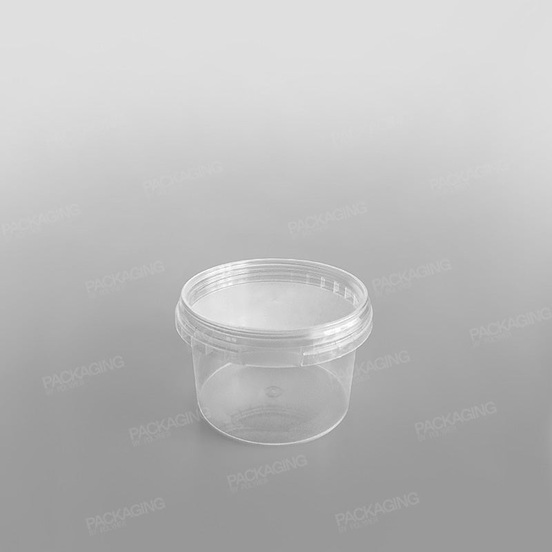 Tamper-proof Clear Round Containers & Lids