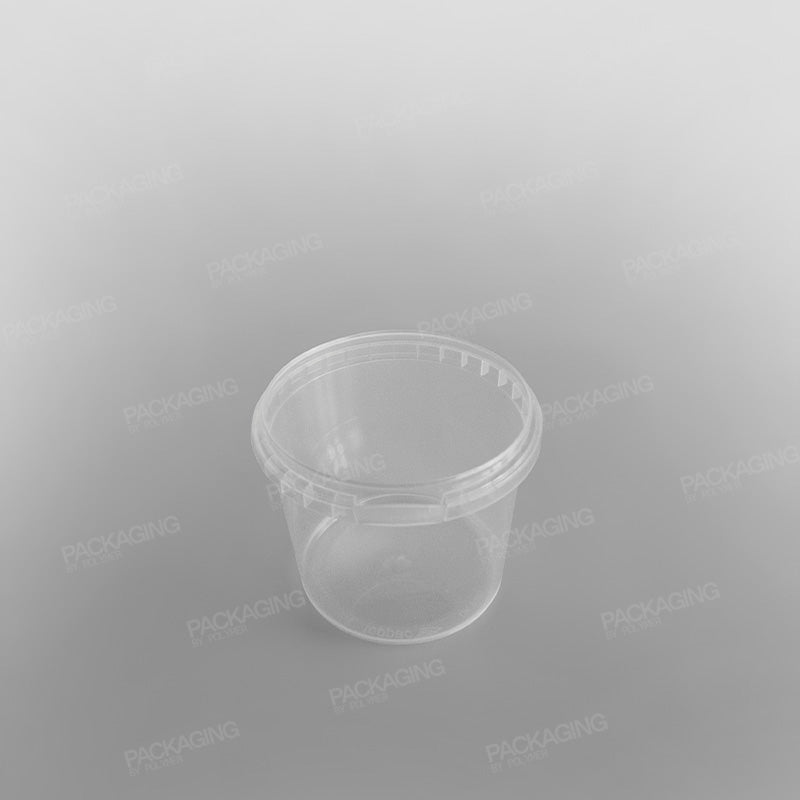 Tamper-proof Clear Round Containers & Lids