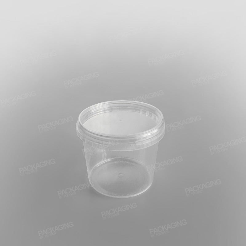 Tamper-proof Clear Round Containers & Lids